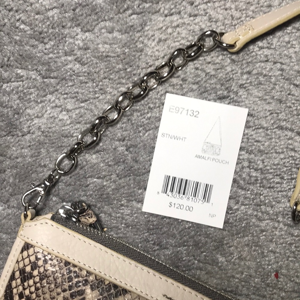 Brighton Snakeskin Amalfi Pouch Crossbody Bag - Picture 3 of 7